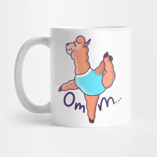 Cute Llama Yoga Om Mug